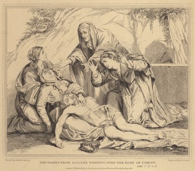 Le donne di Galilea piangono sul corpo di Cristo, Luca da Annibale Carracci