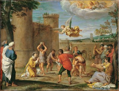 La lapidazione di Santo Stefano ... da Annibale Carracci
