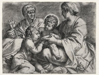 Vergine con la ciotola da Annibale Carracci