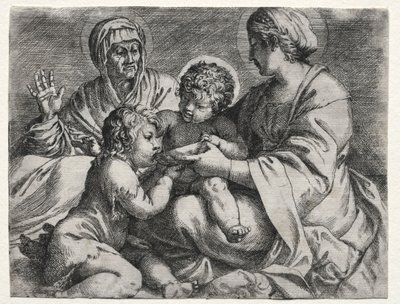 Vergine con la ciotola, 1606 da Annibale Carracci