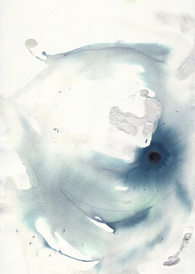 Blu etereo sfumato da Annick