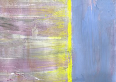 Delicato blu e giallo astratto da Annick