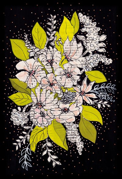 Bouquet floreale stravagante da Annick