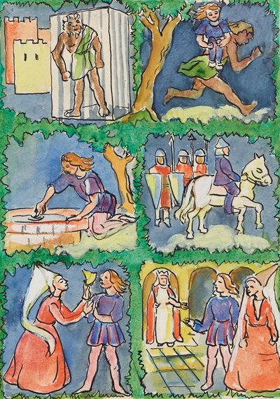 Bozzetto "Il principe ranocchio" da Anny Dollschein