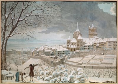 Losanna sotto la neve da Anonym