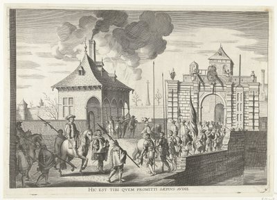 Arrivo alla porta di Bruges di Gand; ingresso di Ferdinando a Gand nel 1635 (n. 4) da Anonymous