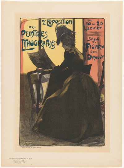 Pubblicità per la seconda esposizione dei Peintres Lithographes nella Salle du Figaro (Les Maîtres de l