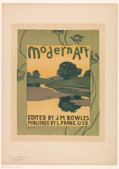 Pubblicità per la rivista Modern Art da Anonymous