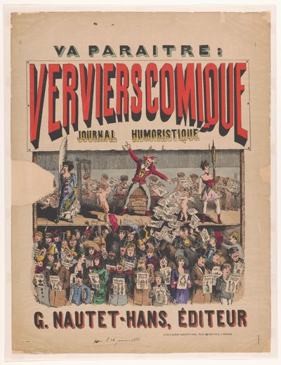 Manifesto per la rivista Verviers Comique Journal Humoristique da Anonymous