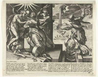 Allegoria della necessità e della liberazione di Leida, 1574 da Anonymous