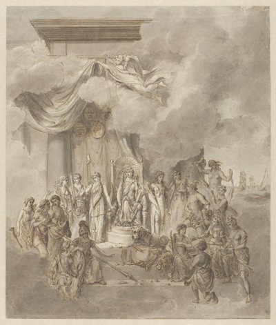 Allegoria del governo del re Guglielmo I, 1838 da Anonymous
