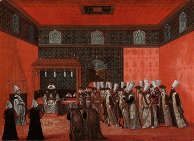 Udienza di un ambasciatore con il sultano Ahmed III (Ambasciatore Cornelis Calkoen) da Anonymous