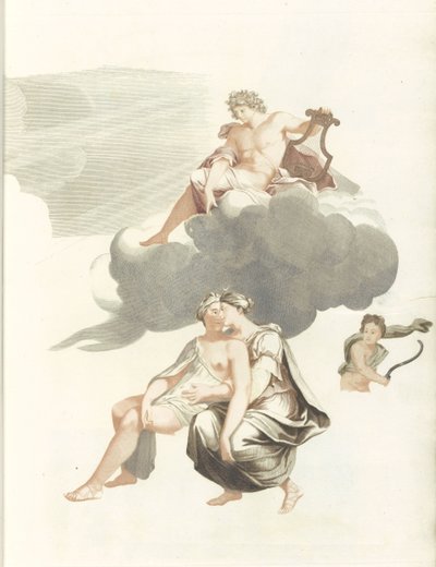 Apollo tra le nuvole e Giove con Callisto da Anonymous