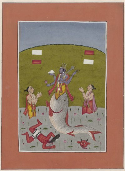 Avatar di Vishnu che emerge dalla bocca di un pesce, Avatars di Vishnu da Anonymous