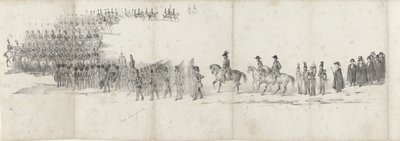 Funerale del defunto re Guglielmo II a Delft il 4 aprile 1849 da Anonymous