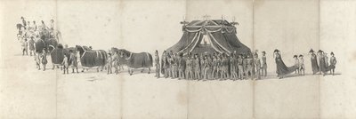 Funerale del defunto re Guglielmo II a Delft il 4 aprile 1849 (foglio 4) da Anonymous