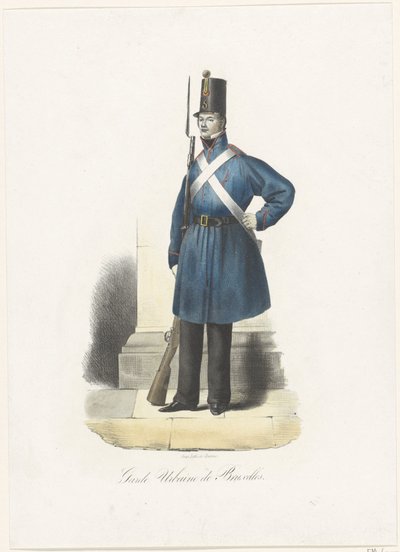 Guardia urbana di Bruxelles, 1830 da Anonymous
