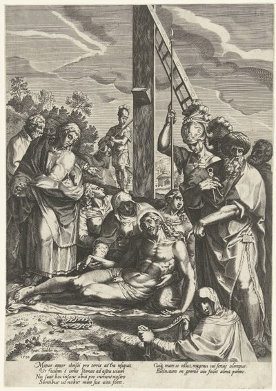 Compianto di Cristo sotto la croce da Anonymous