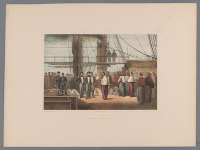 Visita del principe di Fisen a bordo della nave a vapore a pale Zr.Ms Gedeh da Anonymous