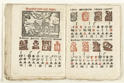 Pagine con la previsione per il mese di agosto, 1712 da Anonymous