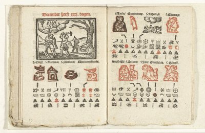 Pagine con la previsione per il mese di dicembre, 1712 da Anonymous