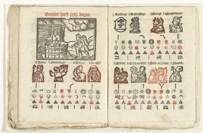 Pagine con la previsione per il mese di ottobre, 1712 da Anonymous