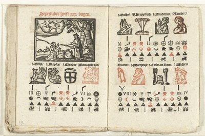 Pagine con la previsione per il mese di settembre, 1712 da Anonymous