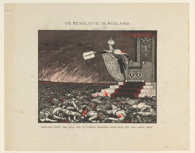 Sanguinosa repressione della Rivoluzione del 1905 da parte dello zar Nicola II (La Rivoluzione in Russia) da Anonymous