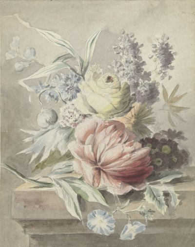 Fiori su un plinto da Anonymous