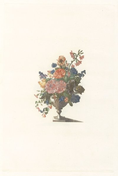 Vaso di fiori con fiori e malva da Anonymous