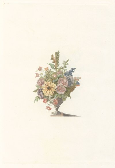 Vaso di fiori con, tra gli altri, un girasole da Anonymous