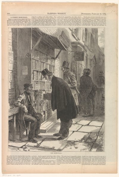 Bancarella di libri a New York da Anonymous