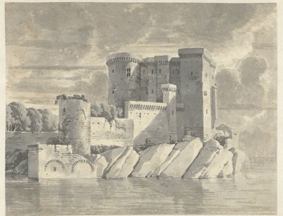 Castello su rocce vicino all
