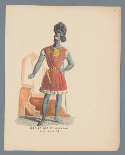 Carlo, Duca di Borgogna, sotto Luigi XI da Anonymous