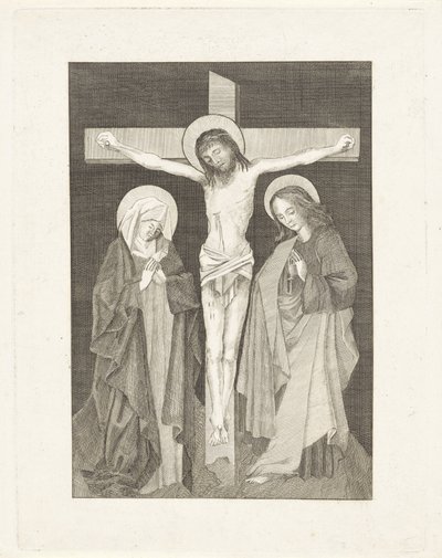 Cristo sulla croce, ai lati Maria e Giovanni da Anonymous
