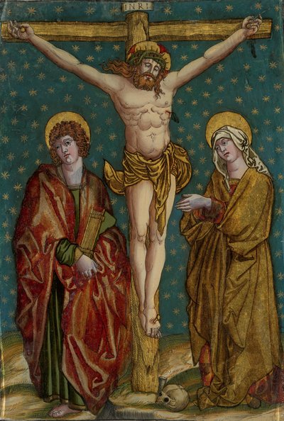 Crocifissione di Cristo, con la Vergine e San Giovanni da Anonymous