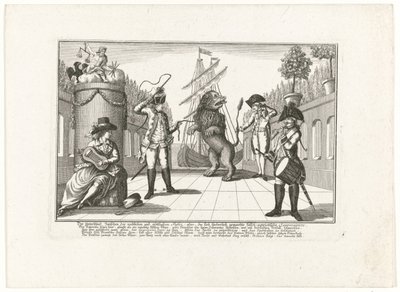 Il leone olandese domato dalla Prussia, 1787 da Anonymous