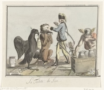 Il leone olandese viene tosato, 1787 da Anonymous