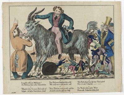 Il sarto e la capra, 1830-1840, No. 575 da Anonymous