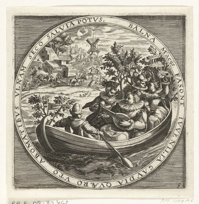 Il mese di maggio, compagnia musicale in una barca, ca. 1600 da Anonymous