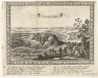 La nuova fortezza di Charleroi, 1666 da Anonymous