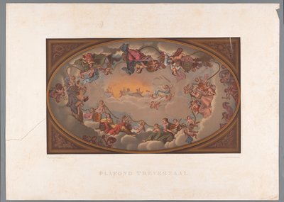 Il soffitto dipinto della Sala delle Treve, al Binnenhof da Anonymous