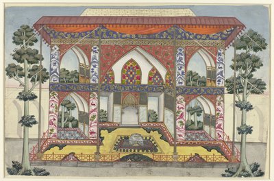 La sala delle udienze private di Shah Safi I di Persia da Anonymous