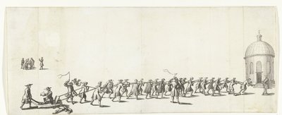 Domenico viene trasportato su una carriola alla Chiesa Luterana Rotonda, 1683-1684 da Anonymous