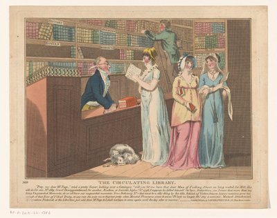 Tre donne in una biblioteca circolante da Anonymous