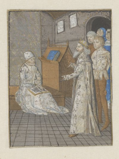 Un re racconta la sua storia a Boccaccio (serie: Le fortune degli uomini e delle donne nobili) da Anonymous