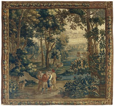 Cacciatori di anatre catturano e legano un bracconiere (La vita popolare secondo Teniers) da Anonymous
