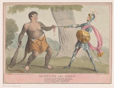 Caricatura politica inglese, 1835 da Anonymous