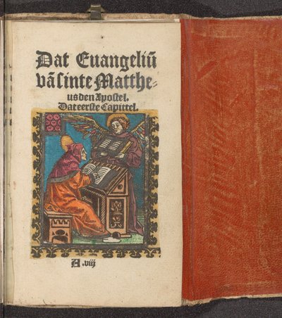 Evangelista Matteo scrive il suo vangelo da Anonymous