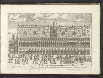 Facciata del Palazzo Ducale a Venezia da Anonymous